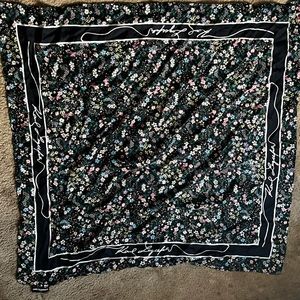 Karl Lagerfield Silk Floral Scarf